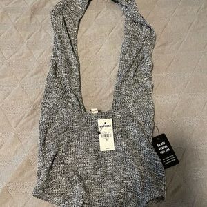 Sexy gray/black bodysuit from express